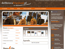 Tablet Screenshot of dehorecafriesland.nl